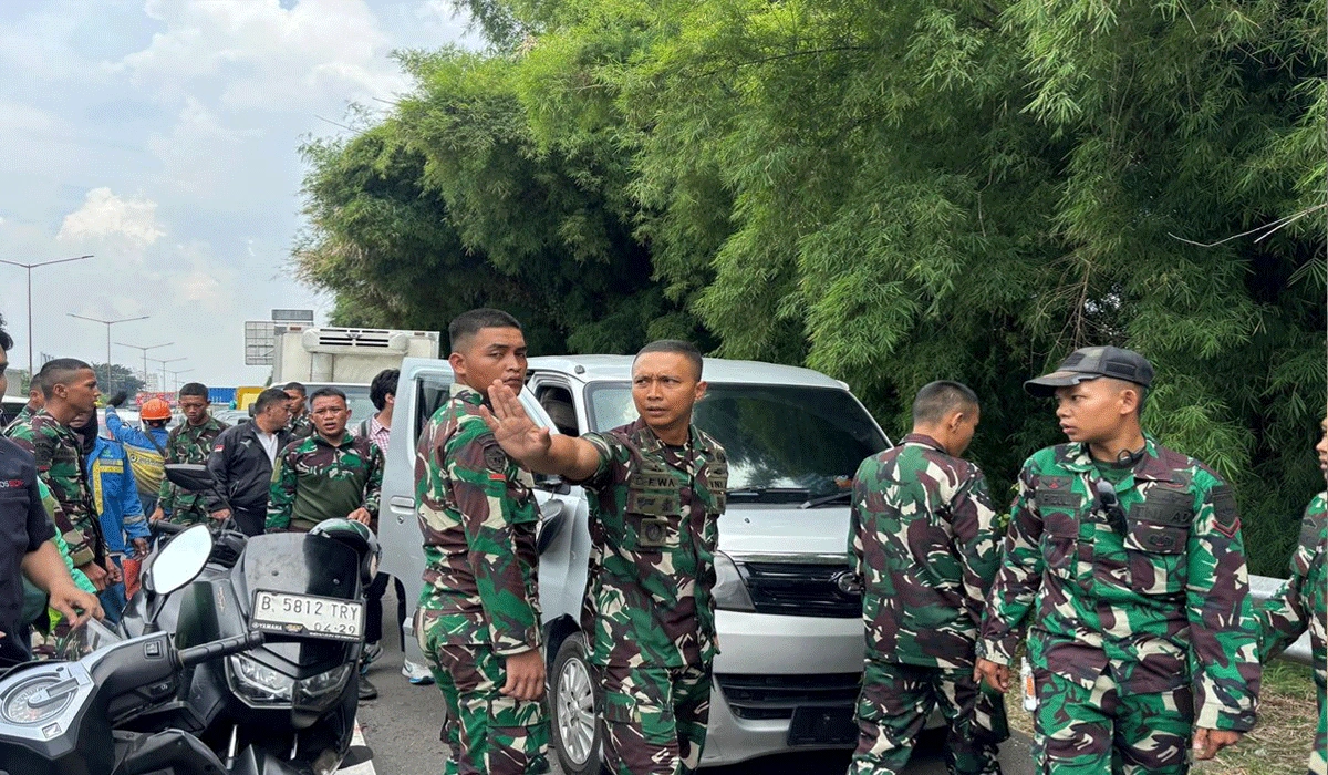 Maling Motor Disergap TNI di Tol Kebon Jeruk