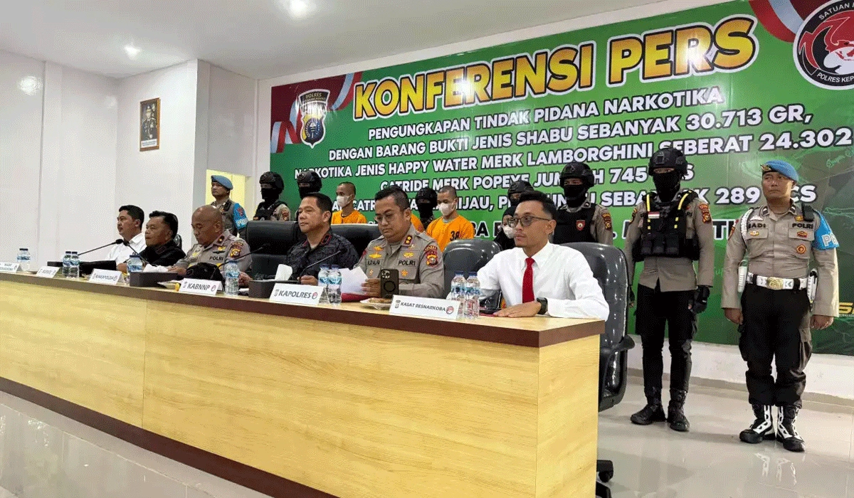 Polres Meranti Bongkar Jaringan Narkotika Internasional